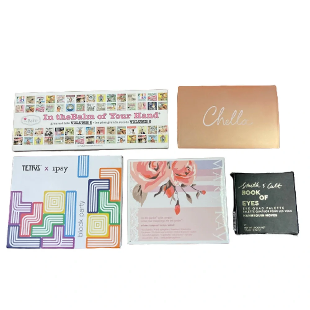 Lot of 5 Eyeshadows – Chella, Tetris x Ipsy, The Balm, Smith & Cult – NIB